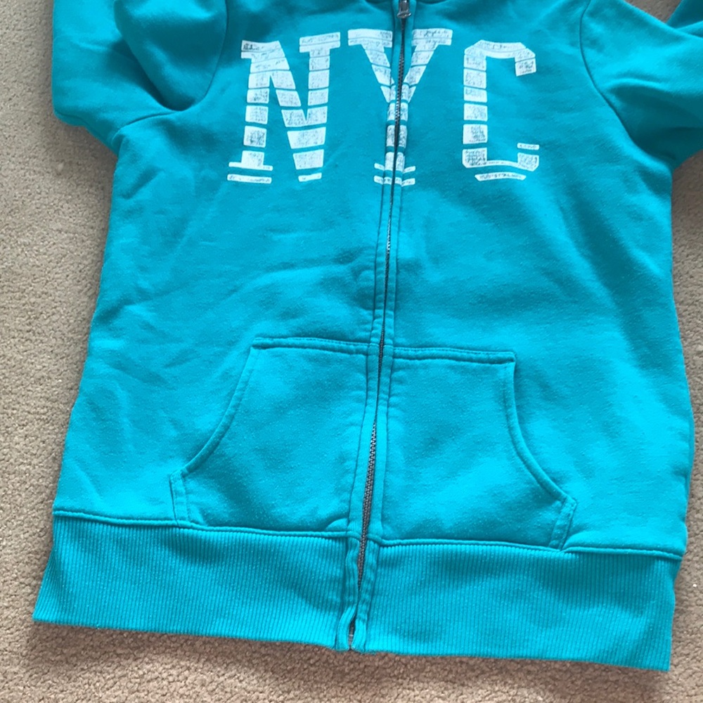 ❌ SOLD ❌ OLD NAVY NYC Blue zip up hoodie Size Small - Picture 5 of 6